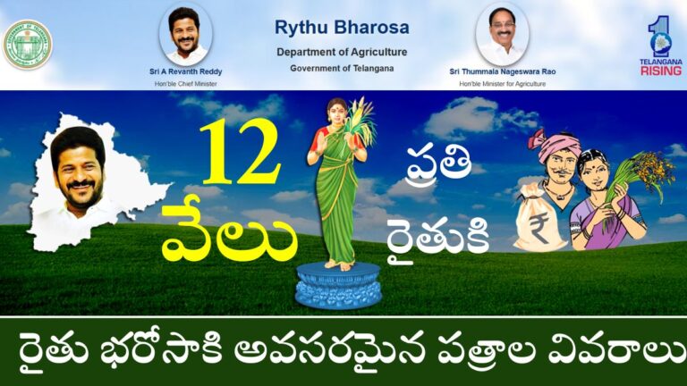 Rythu Bharosa 2025 Required Documents latest
