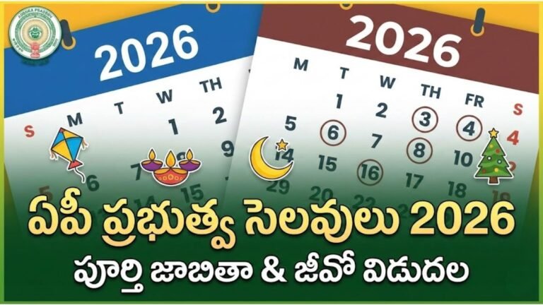 AP Holidays List 2026 Released