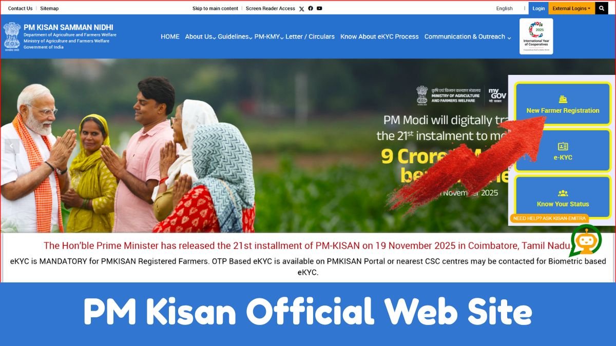 PM Kisan Official Web Site