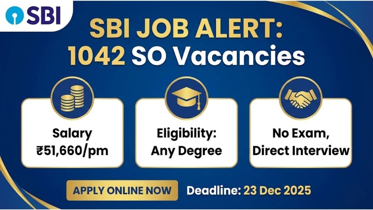 SBI Bank SO Recruitment 2025 Eligibility SBI Bank SO Recruitment 2025 Eligibility